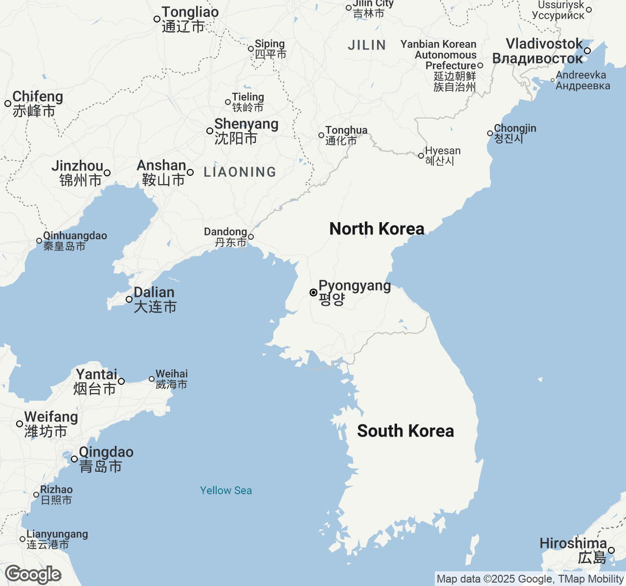 Map of Pyongyang